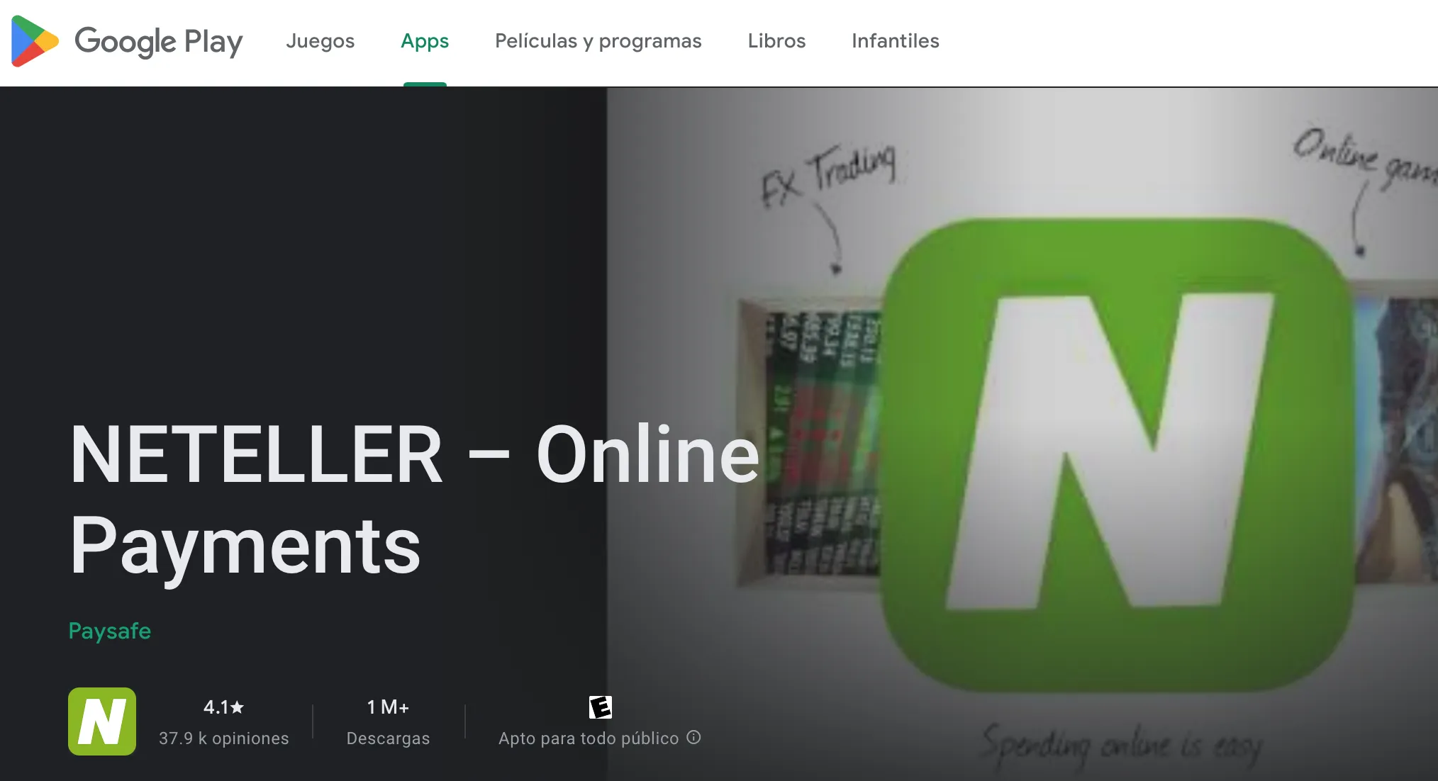 Neteller app Android