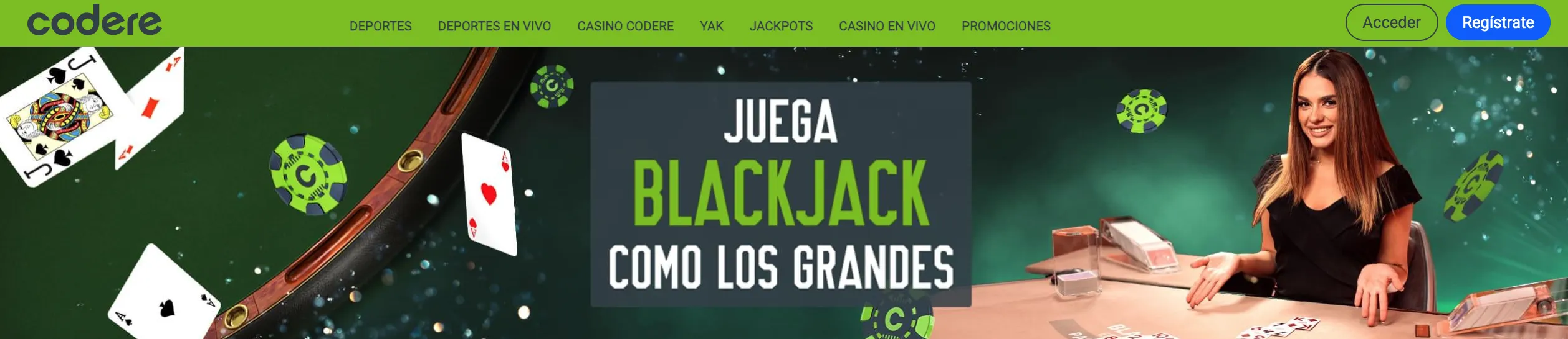 blackjack codere
