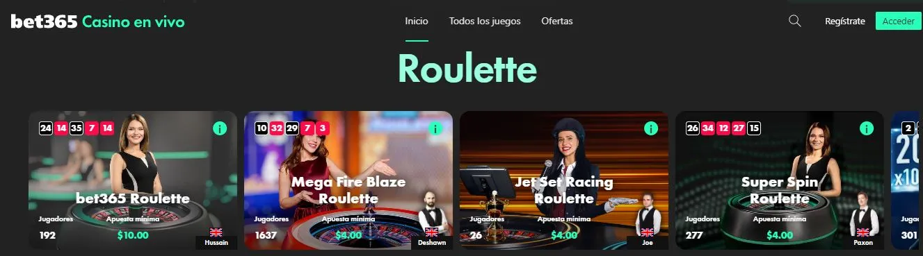 casinos en vivo