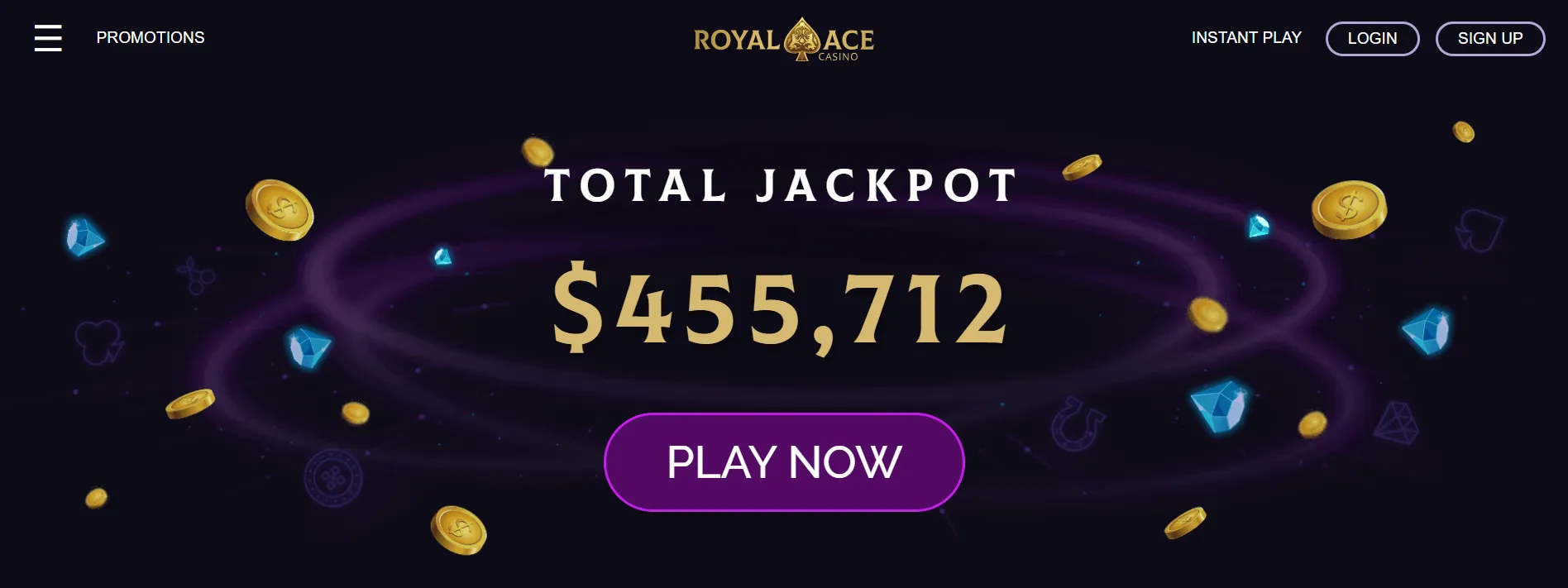 royal ace casino jackpot