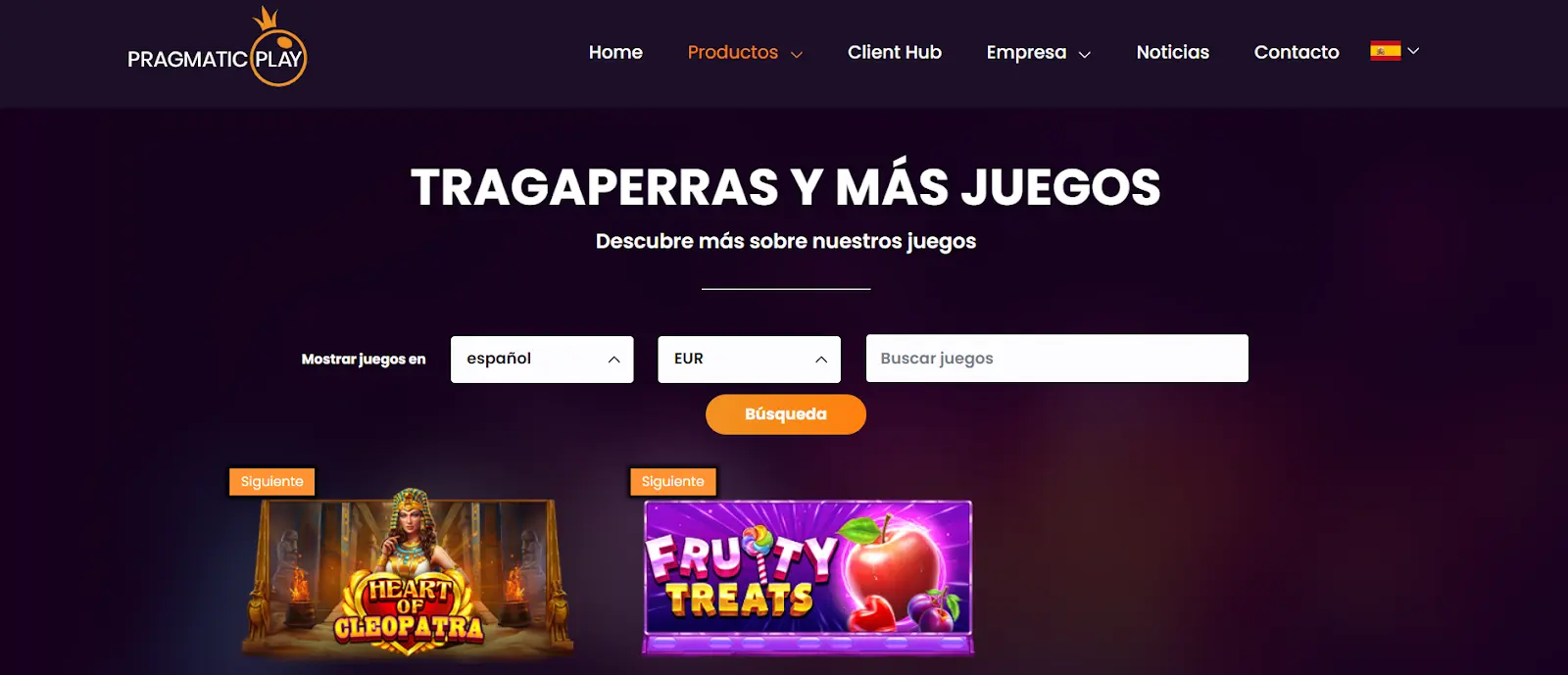 Mejores tragamonedas y juegos de Pragmatic Play