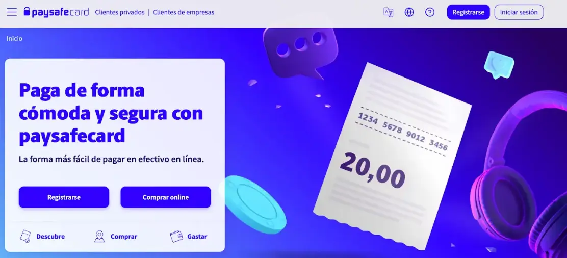 sitio web Paysafecard