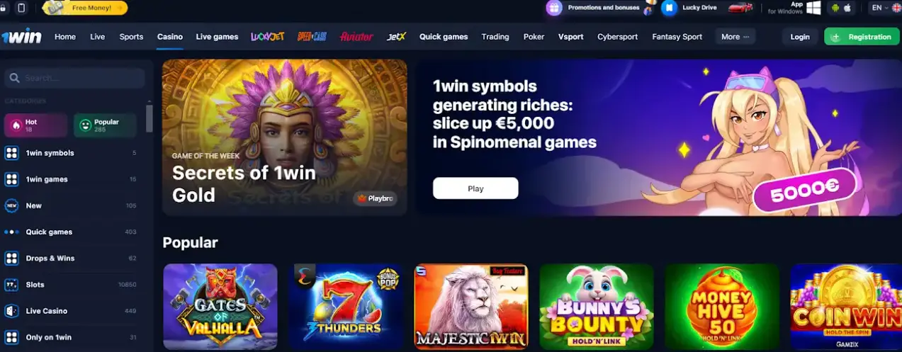 nuevos casinos 1win