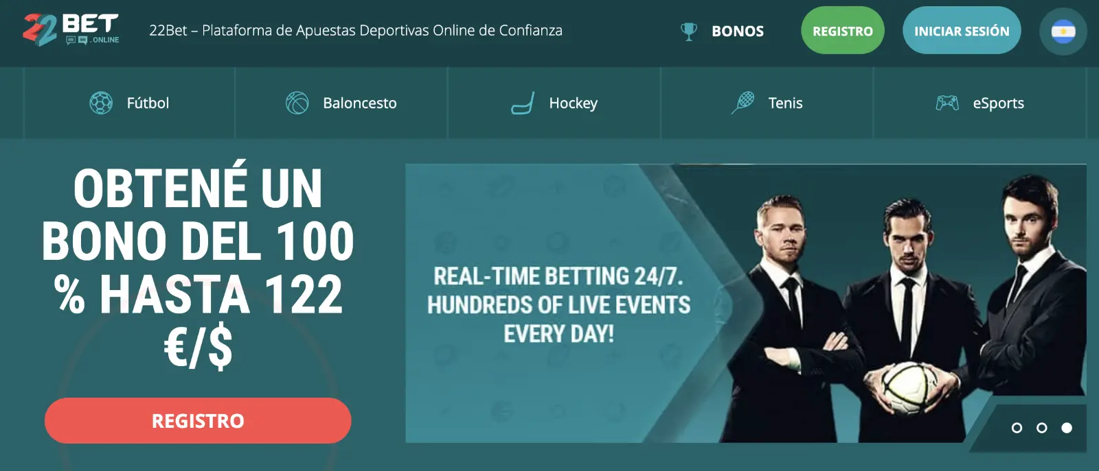 22bet Argentina