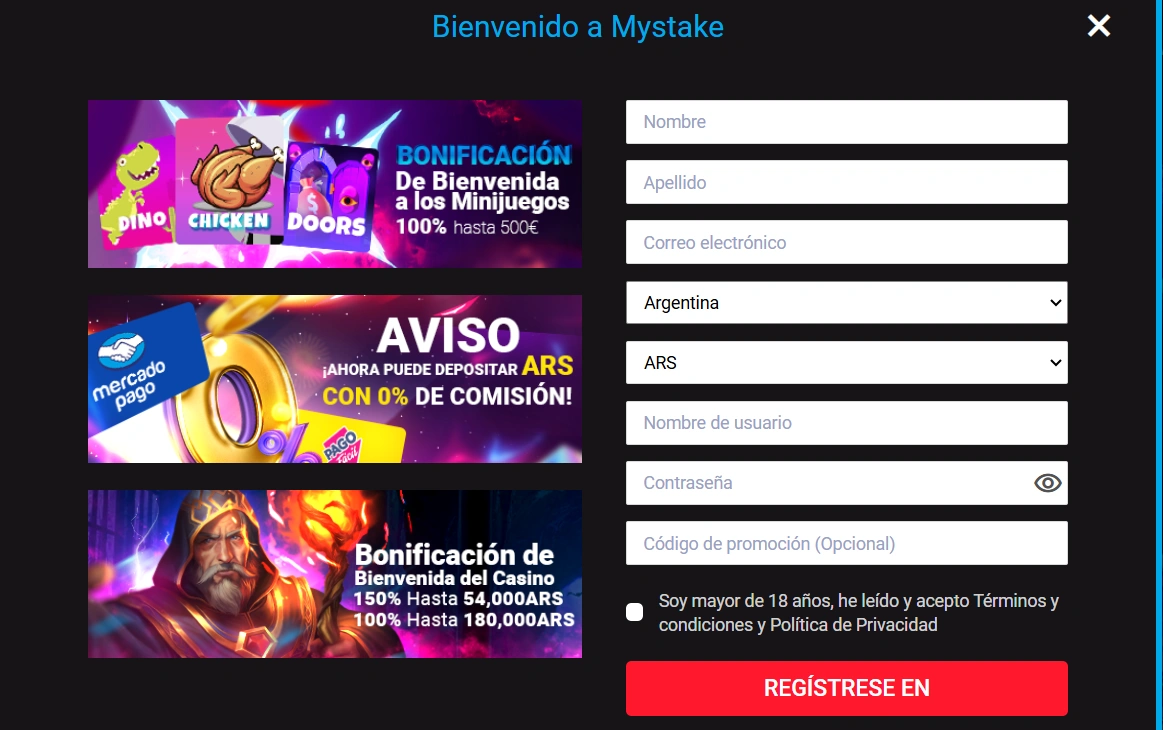 Mystake login